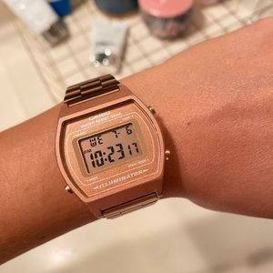 Casio Vintage Rose Gold Digital Watch